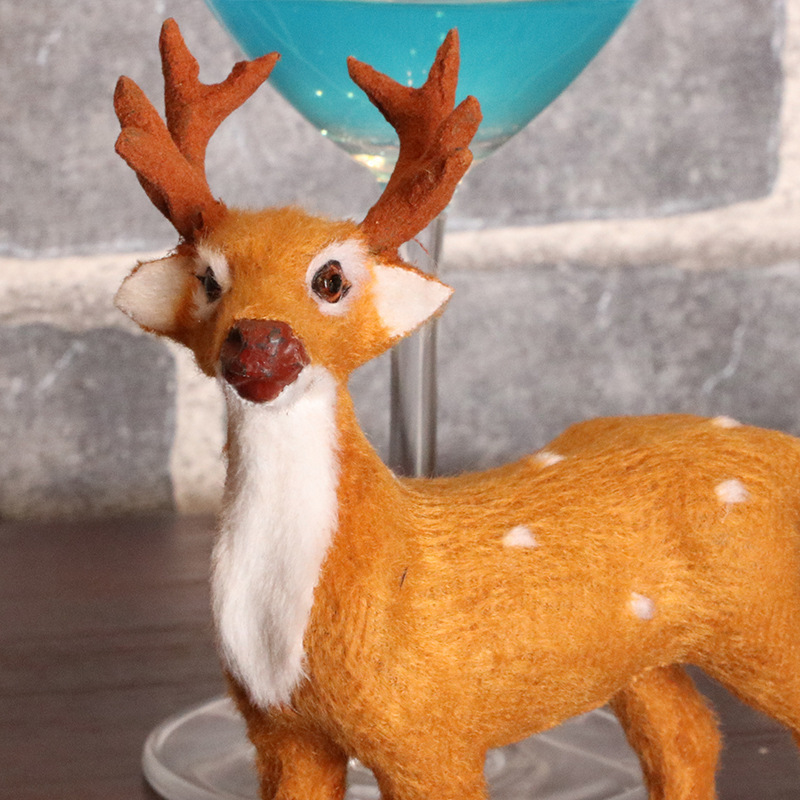 聖誕毛鹿麋鹿聖誕小鹿場景擺件佈置道具