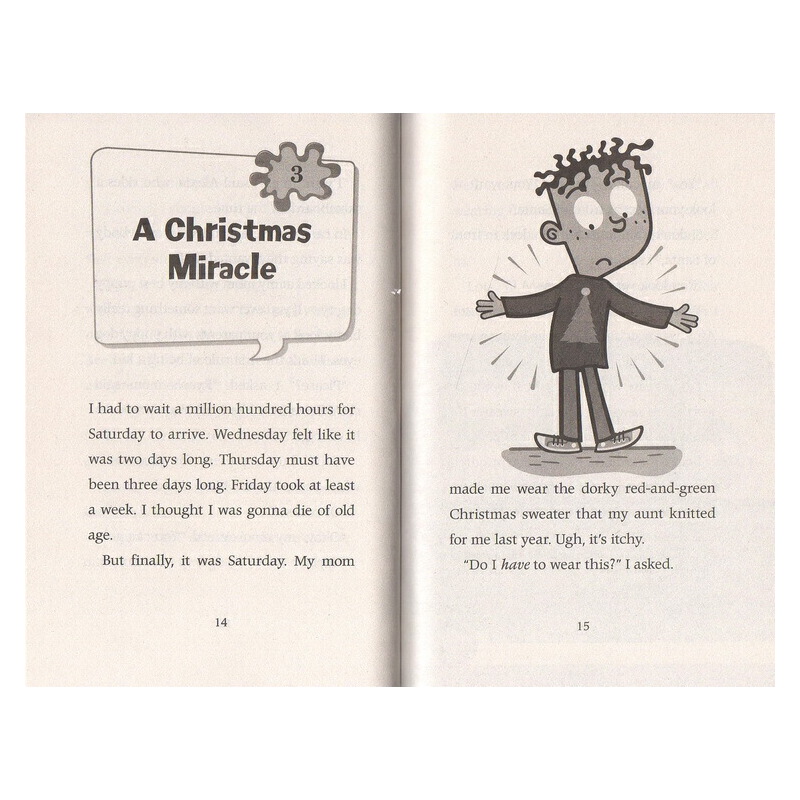 瘋狂的學校 聖誕節3冊套裝 英文原版 My Weird School Christmas 3-Book Box Set 兒童課外讀物 章節橋樑書 校園幽默故事文字小説