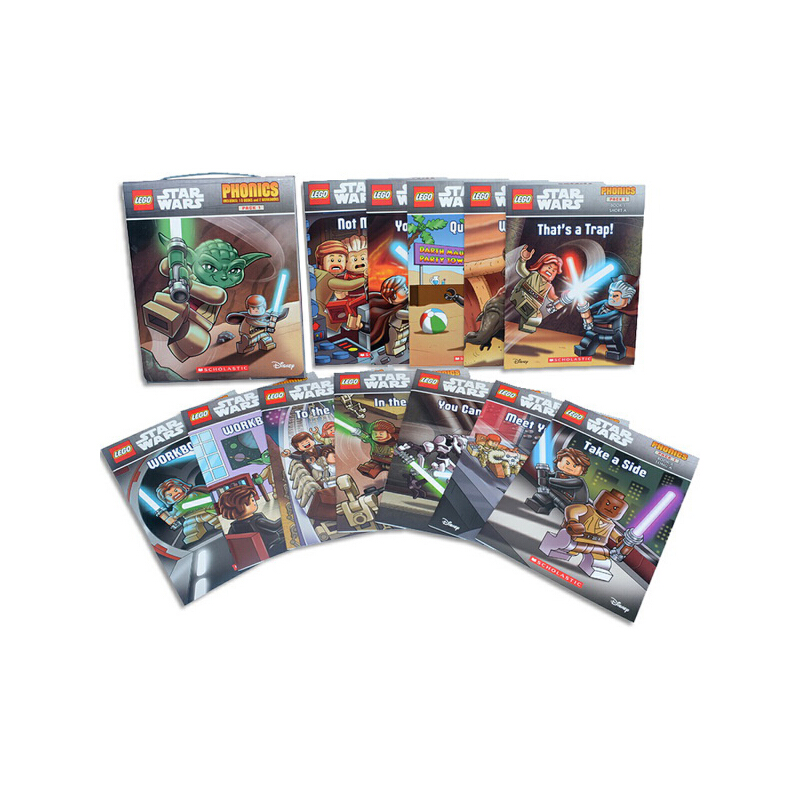 LEGO Star Wars Phonics自然拼讀法 英文原版 樂高星球大戰12冊禮盒裝