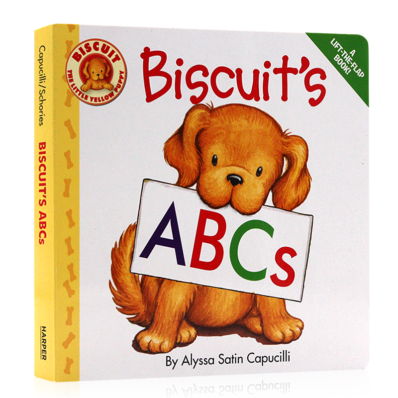 進口英文原版繪本 Biscuit's ABCs 小餅乾系列學習字母 圖畫翻翻書 紙板書 Alyssa Satin Capucilli 英文啟蒙