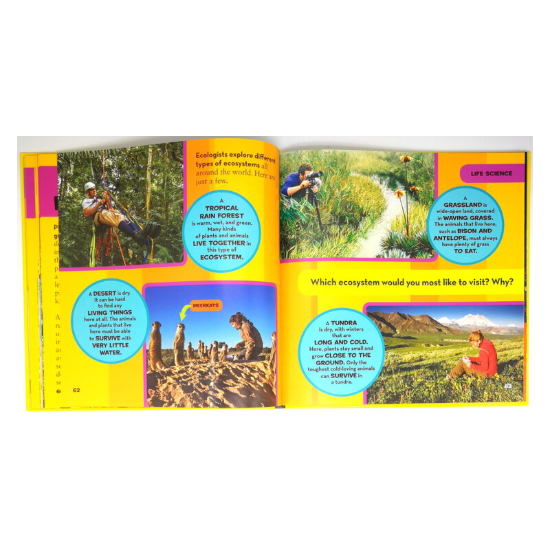 英文原版 美國國家地理 National Geographic Little Kids First Big Book of Science 兒童百科普彩色繪本 精裝大開本