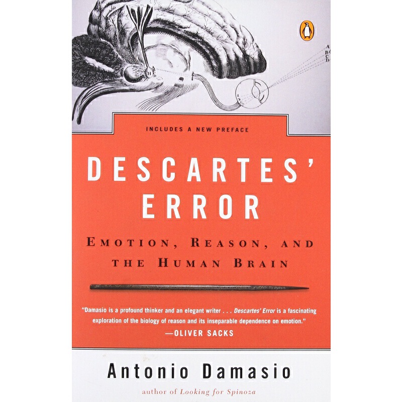 笛卡爾的錯誤：情緒、推理和大腦 英文原版 Descartes' Error Antonio Damasio Penguin