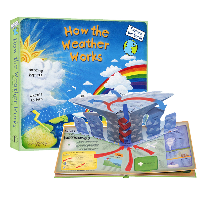 氣候是如何運轉的 英文原版 How the Weather Works  Christiane Dorian 精裝翻翻立體書 兒童課外讀物