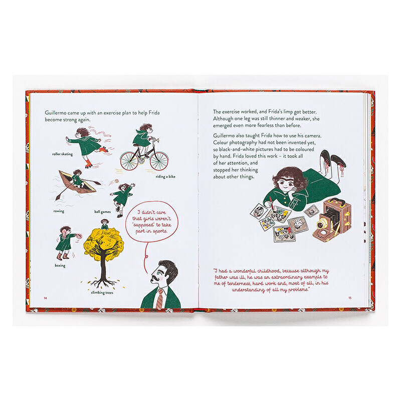 英文原版 小指南大人物 名人小傳記繪本系列 女孩版 Little Guides to Great Lives 精裝圖畫書 4冊 Anne Frank/Frida Kahlo 兒童啟蒙勵志