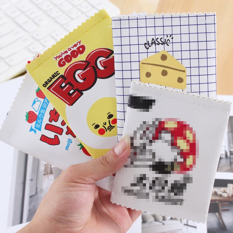 韓國創意趣味起司零食PU零錢包 卡包