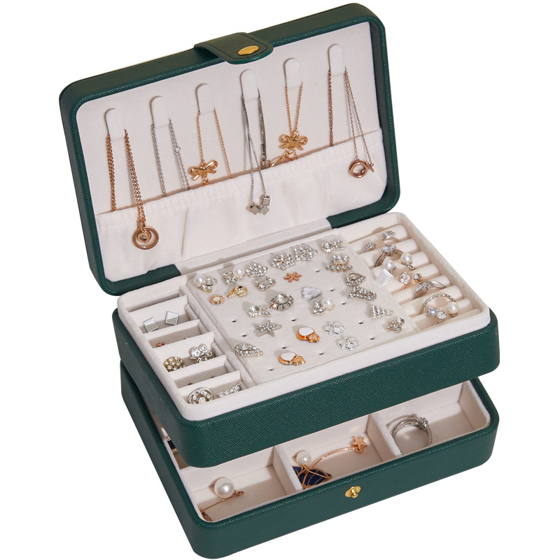 創意多層飾品首飾盒 大容量項鍊飾品珠寶收納盒