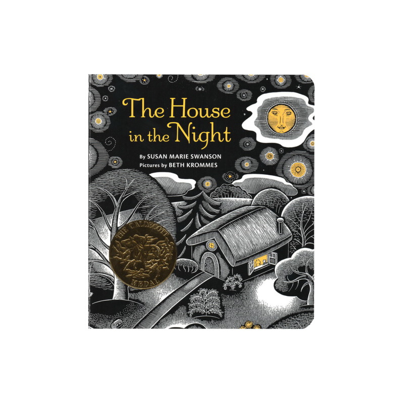 英文原版 The House in the Night 夜色下的小屋 紙板書 凱迪克金獎 兒童英語啟蒙圖畫繪本