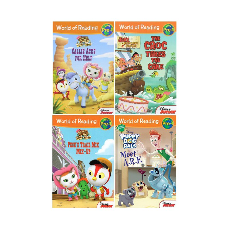 英文原版 World of Reading Level Pre-1 4冊 Sheriff Callie's 迪士尼兒童分級讀物 學前篇    
裝 幀： 平裝
作 者： Disney Book Group
頁 數： 32頁/冊
開 本： 1
