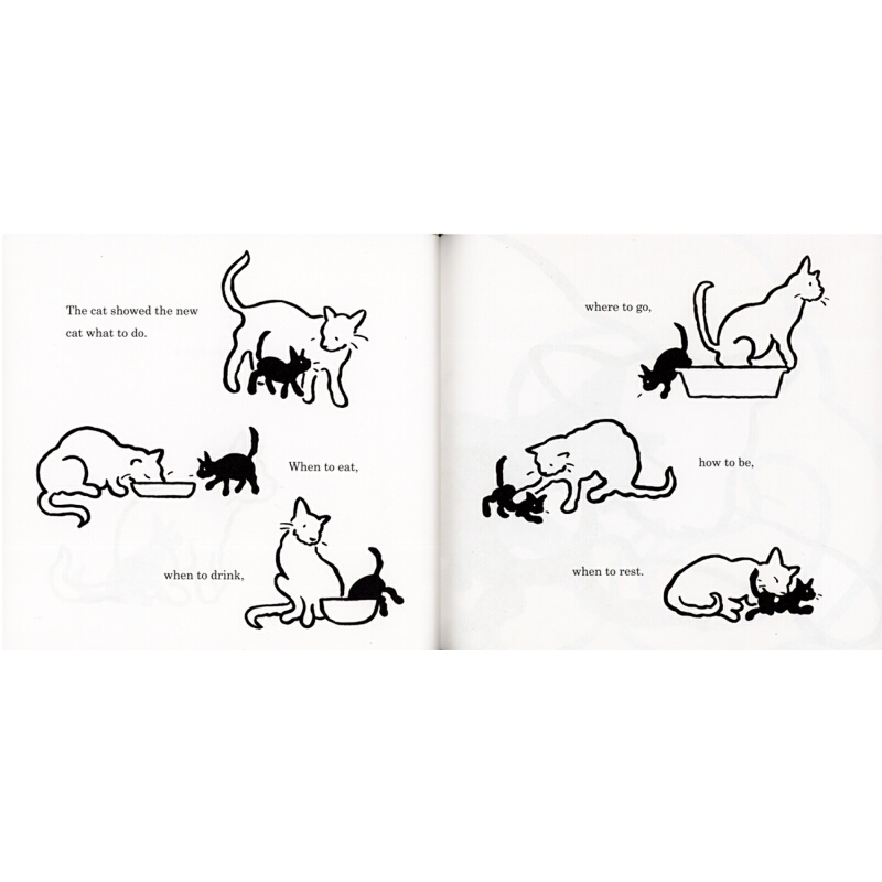英文原版繪本 Big Cat, Little Cat 大貓和小貓 2018年凱迪克大獎繪本 兒童啟蒙認知圖畫書