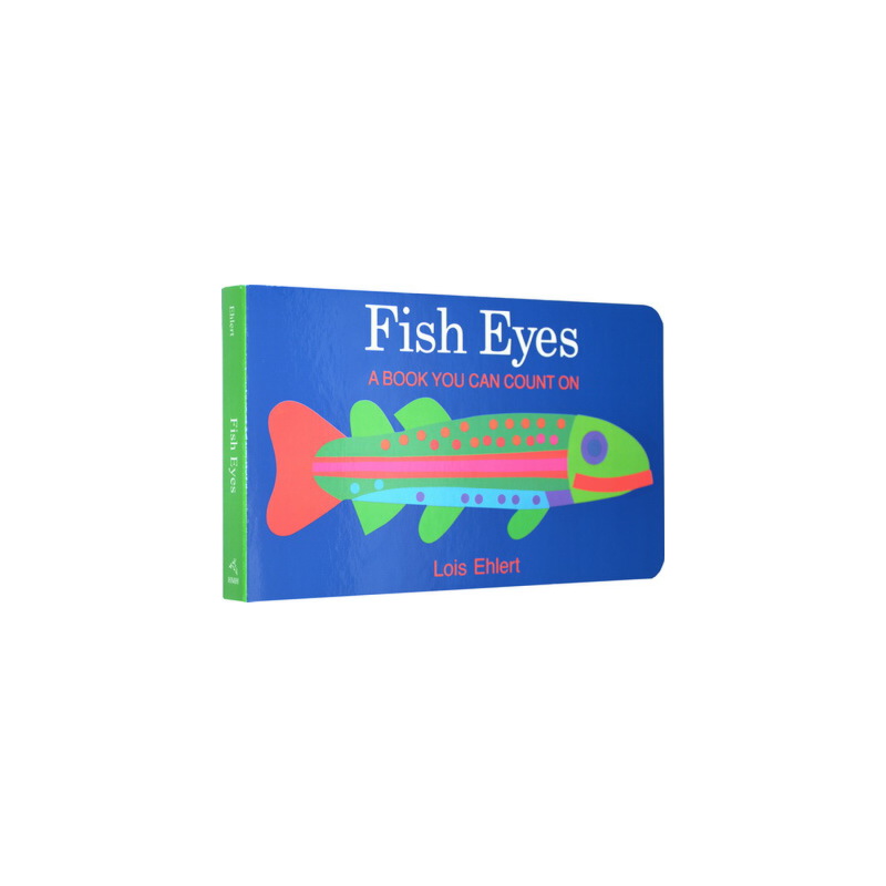 #Fish Eyes 英文原版 我想變成彩色魚 低幼數學早教啟蒙繪本Color zoo同作者 趣味洞洞書