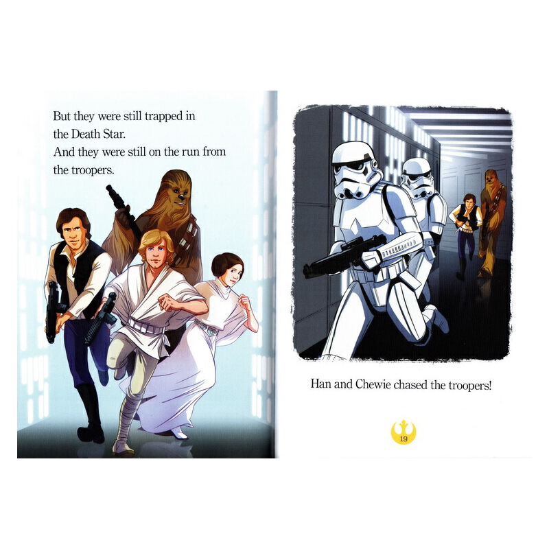 英文原版 Disney Star Wars World of Reading L2 星球大戰分級讀物4冊 迪士尼兒童繪本圖畫故事書