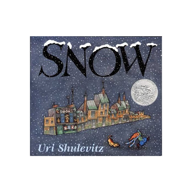 英文原版繪本 Snow 下雪了 Christmas 聖誕節 凱迪克銀獎 廖彩杏書單兒童啟蒙圖畫故事書 Uri Shulevitz 尤里·舒利瓦茨
