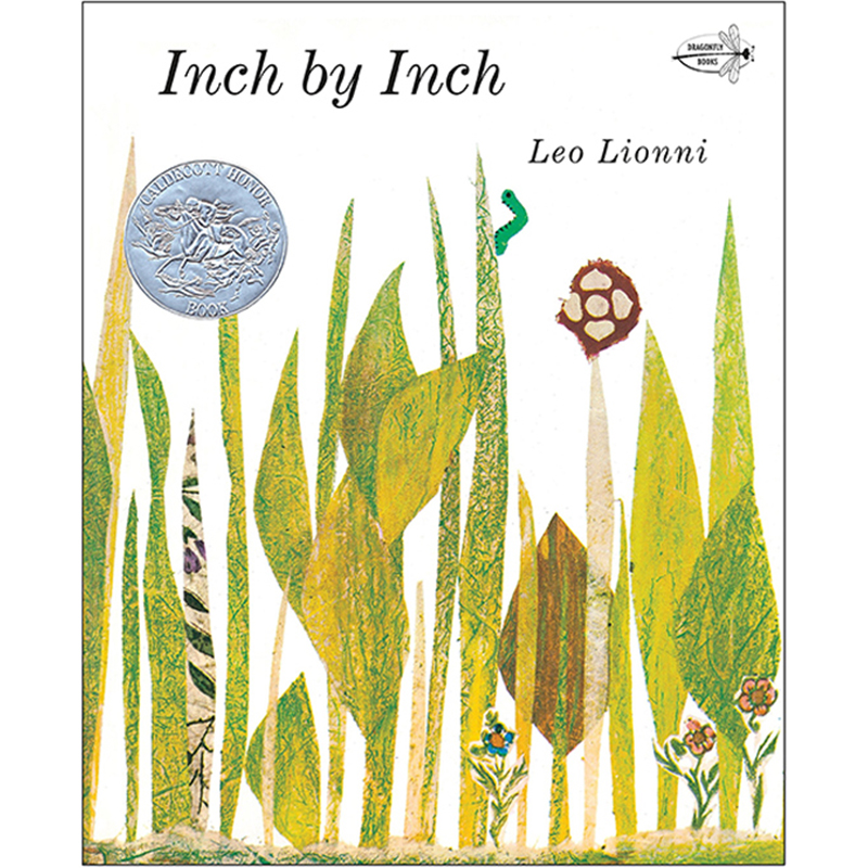 英文原版 Inch by Inch 一寸蟲 大開本 凱迪克銀獎 吳敏蘭繪本123 兒童啟蒙故事繪本 Leo Lionni