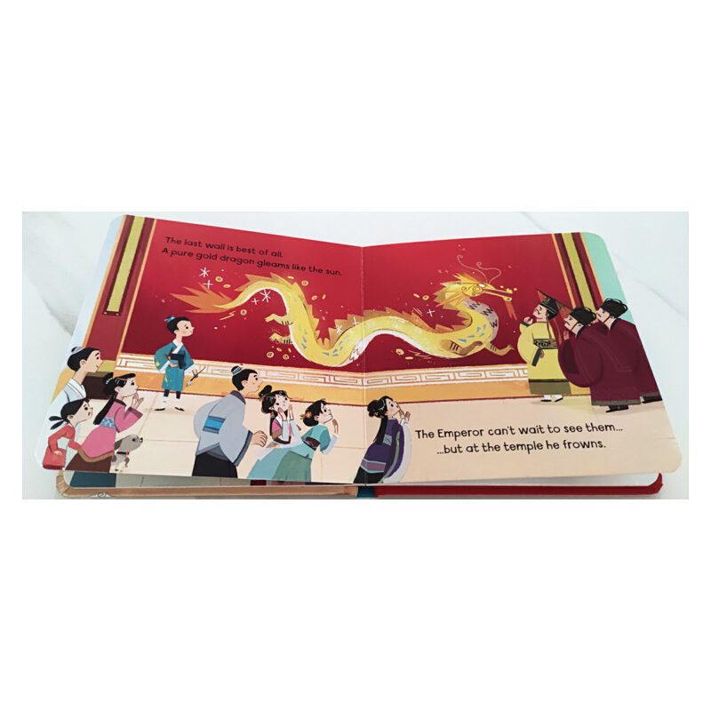 英文原版 The Dragon Painter 紙板書 兒童啟蒙學習圖畫故事書 尤斯伯恩 Usborne Little Board Book
