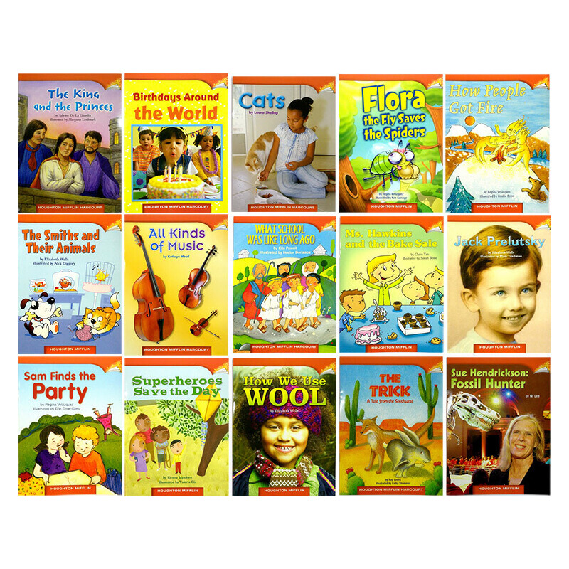 英文原版 霍頓米夫林 HMH Journeys Reader Grade 2 隨書附贈讀物配套APP 兒童啟蒙學習圖畫故事書讀物