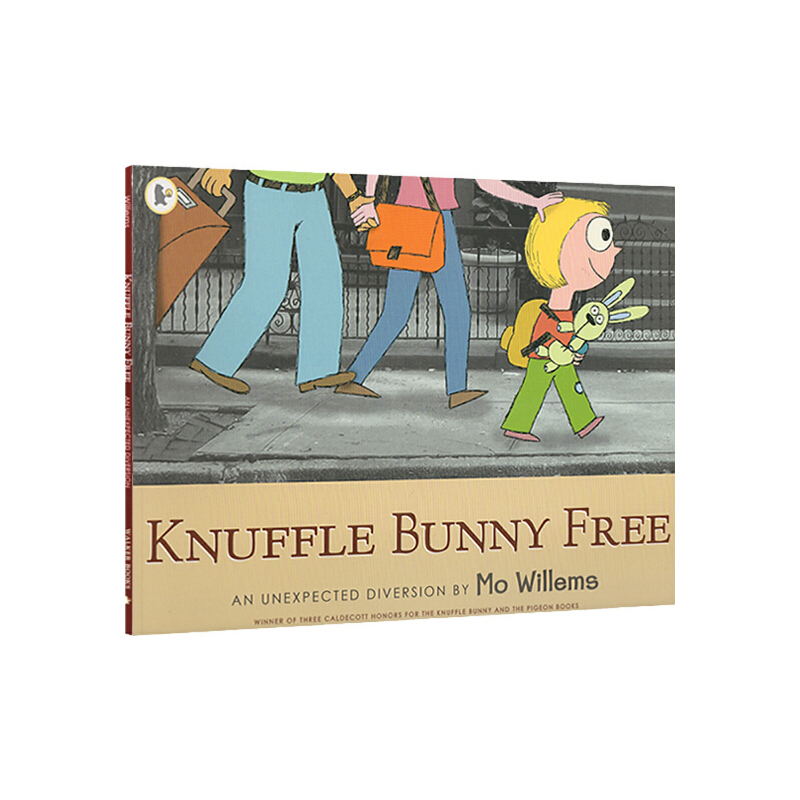英文原版繪本 Knuffle Bunny 古納什小兔三步曲 兒童啟蒙繪本3冊 凱迪克繪本獎 小豬小象同作者 Mo Willems 紐約時報暢銷童書