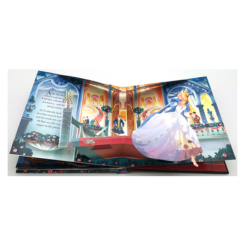 英文原版 Usborne 灰姑娘立體書 Pop-up fairy tales Cinderella 經典童話故事繪本 藝術早教啟蒙