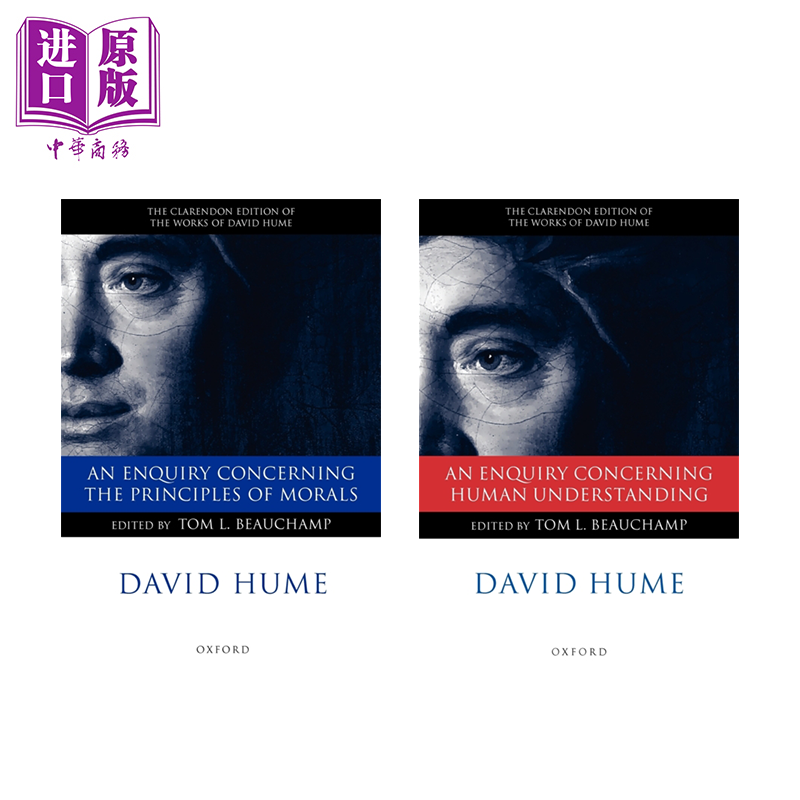 休謨 哲學研究兩本套 英文原版David Hume 道德原則研究 人類理解研究  Clarendon