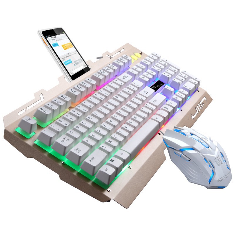 跨境供應追光豹G700鍵盤鼠標光懸浮機械手感EABY亞馬遜速賣通WISH