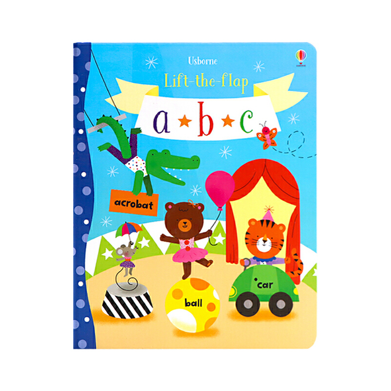 英文原版 尤斯伯恩 Usborne Lift-the-flap ABC 字母學習 紙板翻翻書 親子互動 兒童動物認知趣味圖畫故事書