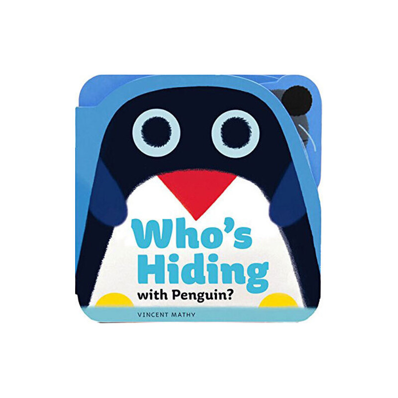 英文原版 Who's Hiding with Penguin 誰在捉迷藏 異形紙板書 啟蒙認知 Chronicle