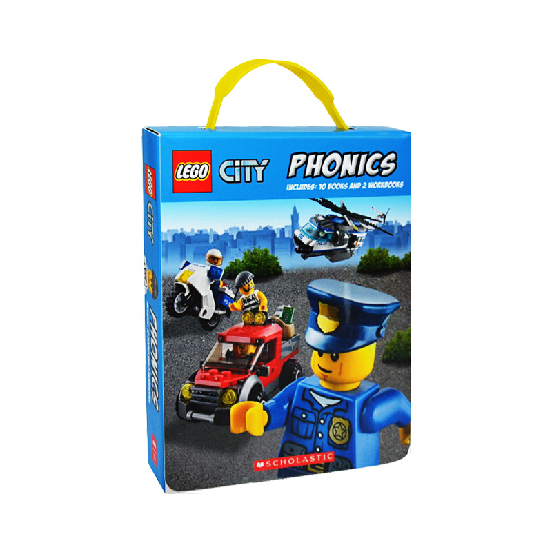 英文原版 Scholastic Lego City Phonics 樂高城市英雄 12冊 自然拼讀兒童繪本 英語啟蒙圖畫故事書 學樂出品