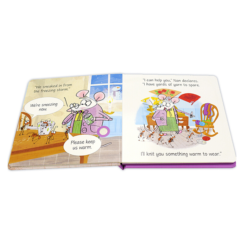 英文原版 Usborne Listen & Learn Story Books:Underpants for Ants 尤斯伯恩 聽與學 螞蟻的內褲 紙板發音書 兒童英語啟蒙故事書