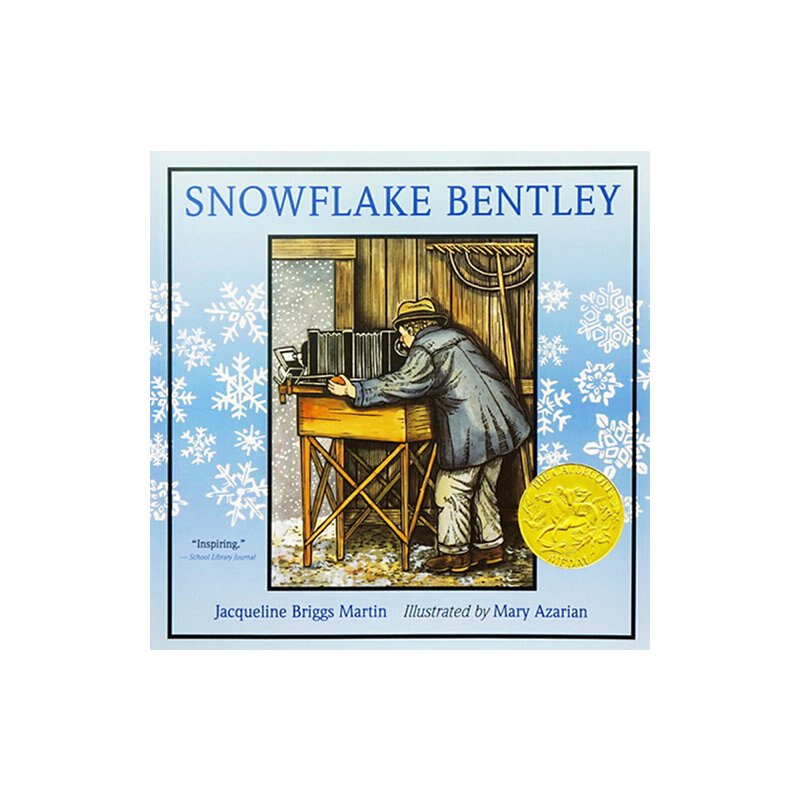 英文原版 Snowflake Bentley 雪花人 1999年凱迪克金獎 兒童繪本圖畫書