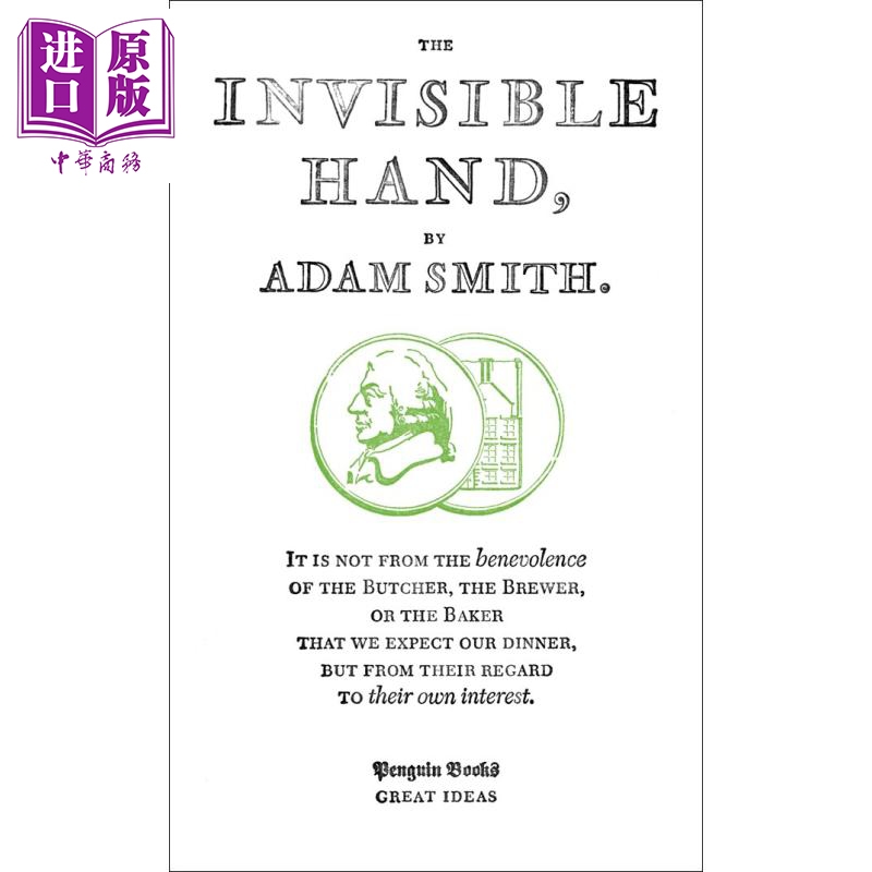 亞當·斯密：看不見的手 英文原版 Penguin Great Ideas : The Invisible Hand Adam Smith