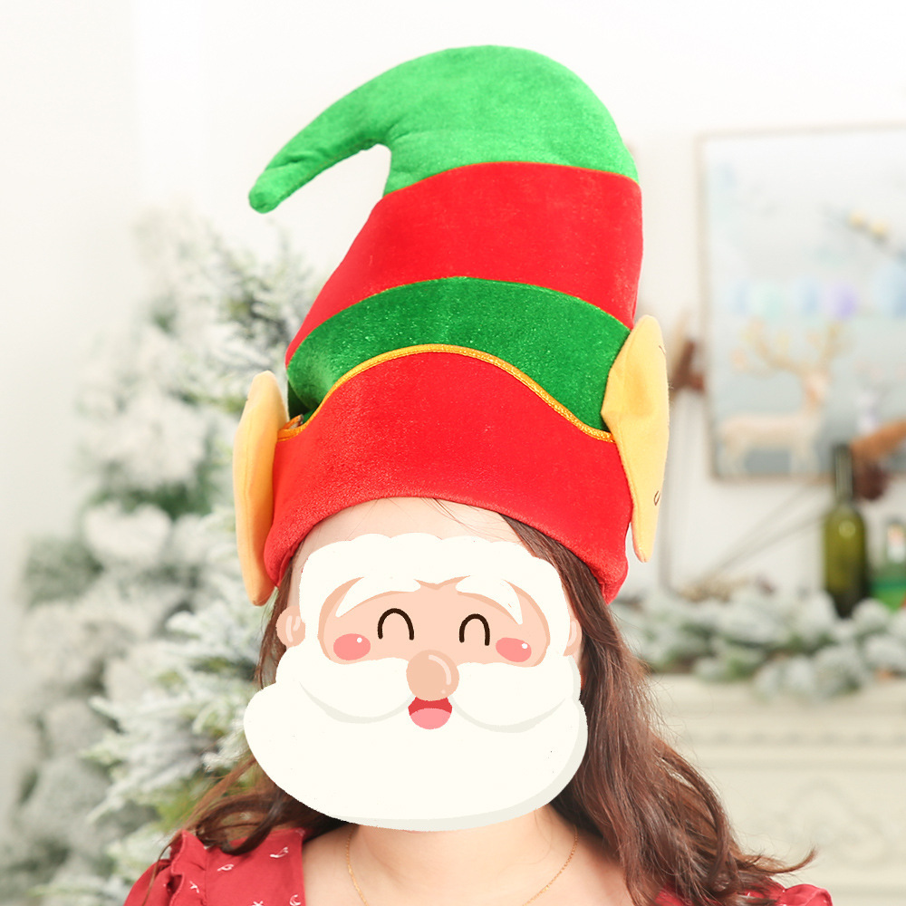 新款聖誕節裝扮道具 兒童聖誕帽 成人聖誕無紡布帽子批發
