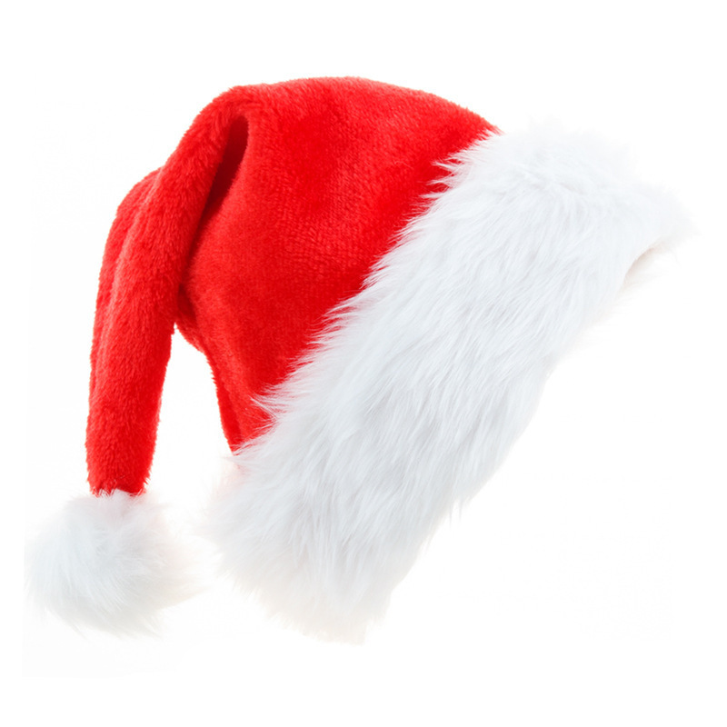 聖誕節聖誕帽大加厚大球帽聖誕老人海派帽長毛絨聖誕帽