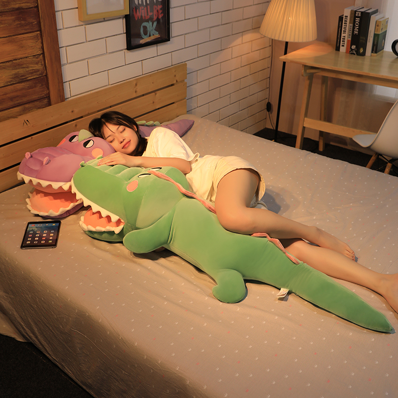 鱷魚毛絨玩具睡覺抱枕可愛娃娃
