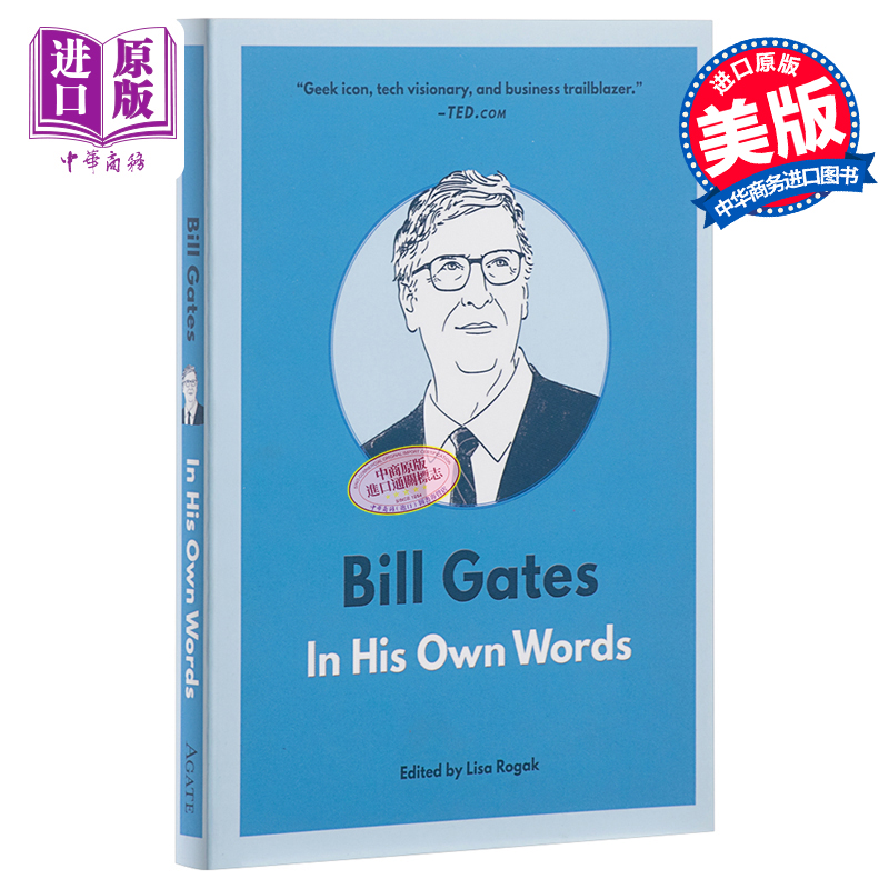 比爾蓋茨 用他自己的話説 英文原版 Bill Gates In His Own Words 商業 經濟 語錄 Lisa Rogak