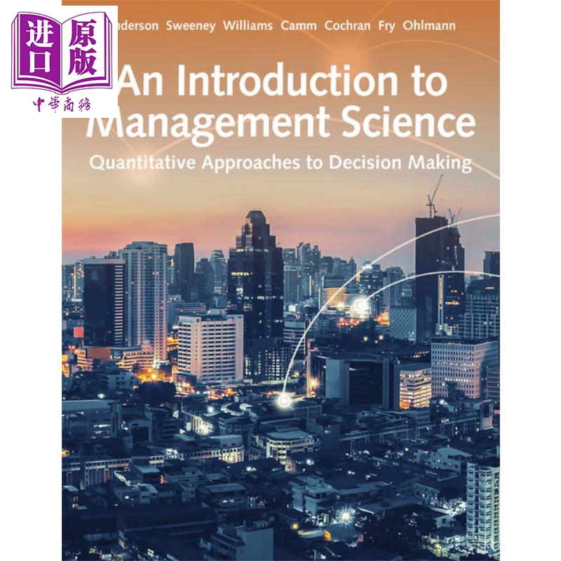 管理科學概論 第15版 An Introduction to Management Science Quantitative Approach 英文原版 David R Anders