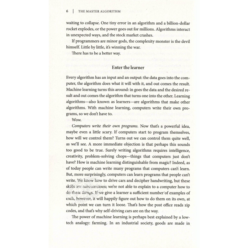 主算法（平裝）英文原版 英文版 The Master Algorithm 進口圖書 比爾蓋茨書單 暢銷書籍 計算機科學 人工智能