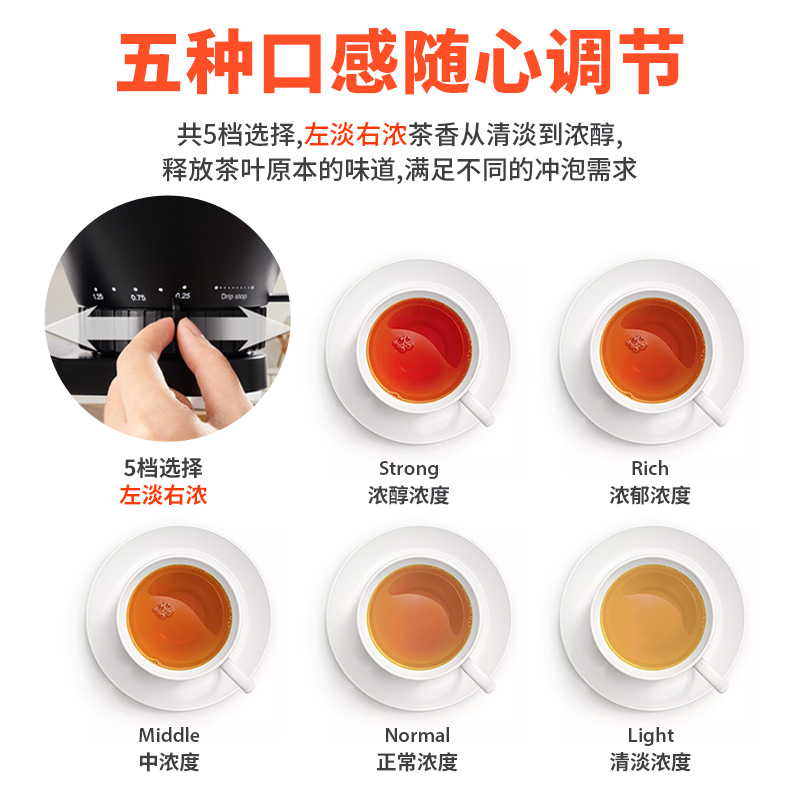 德國Derlla噴淋式煮茶器家用全自動蒸汽養生壺玻璃茶壺一體小型黑茶專用