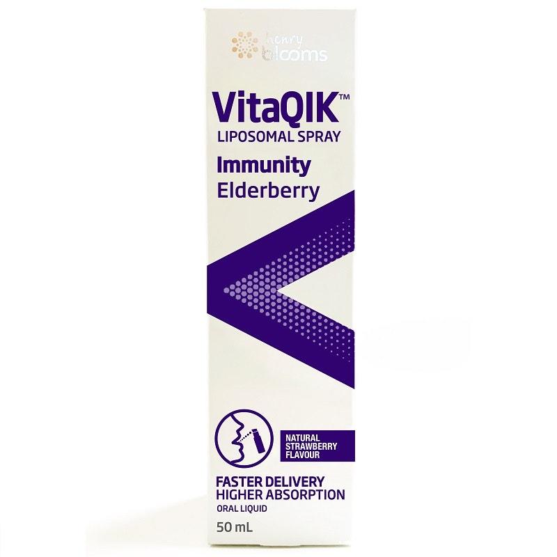 Henry Blooms VitaQIK Immunity Elderberry Oral Spray 50ml