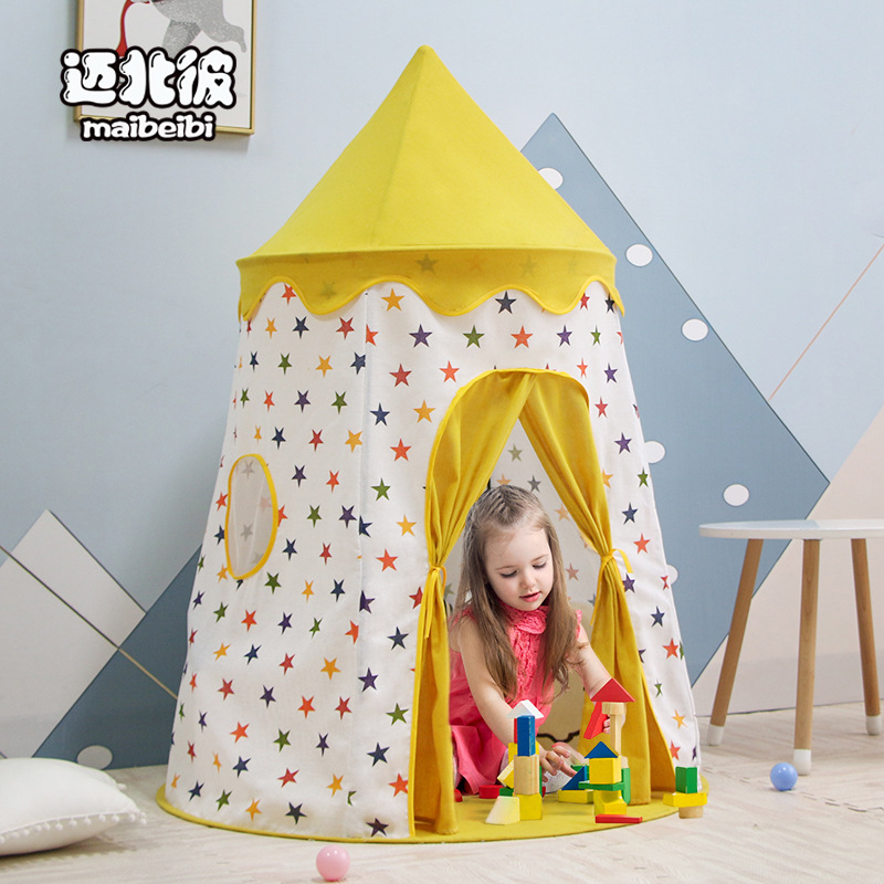 邁北彼兒童帳篷遊戲屋室內家用蒙古包小帳篷男女孩玩具屋公主城堡