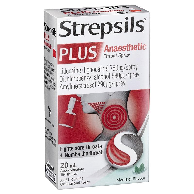 Strepsils 使立消 舒緩咽喉幹痛發炎噴霧（薄荷味/含麻醉劑）20ml
