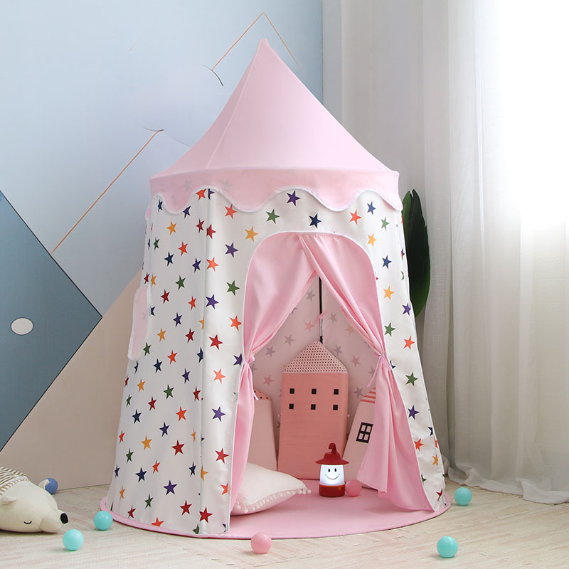 邁北彼兒童帳篷遊戲屋室內家用蒙古包小帳篷男女孩玩具屋公主城堡