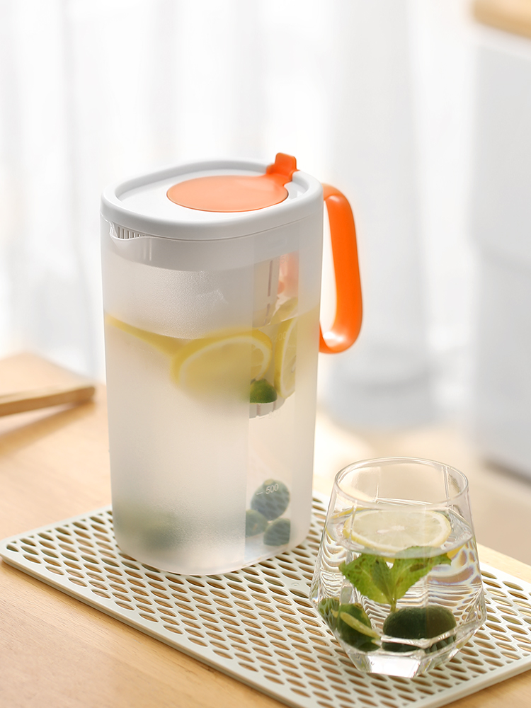 FaSoLa夏季冷水壺家用透明涼水杯塑料大容量耐高温涼白開水壺冷泡