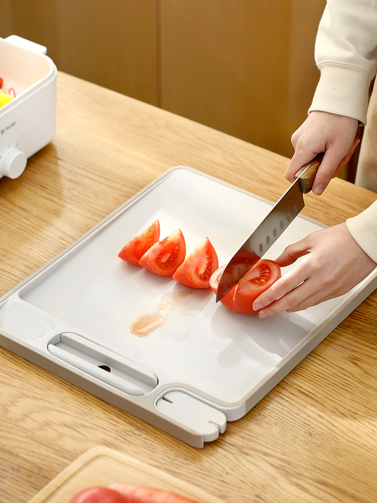 FaSoLa家用多功能切菜板防滑砧板防溢塑料面板