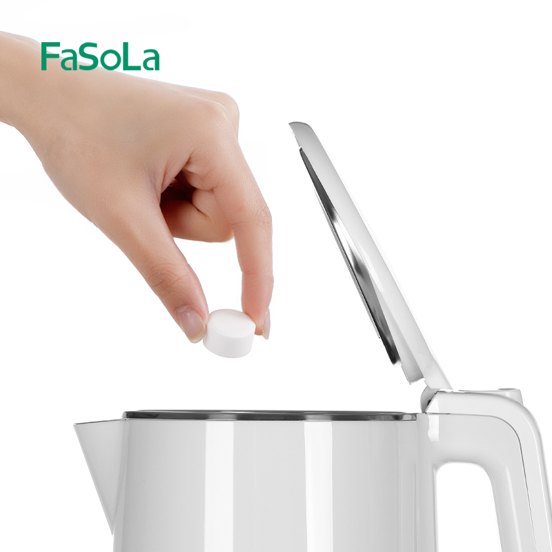 FaSoLa水垢清潔片電熱水壺養生壺飲水機去水垢不鏽鋼清潔劑8片裝