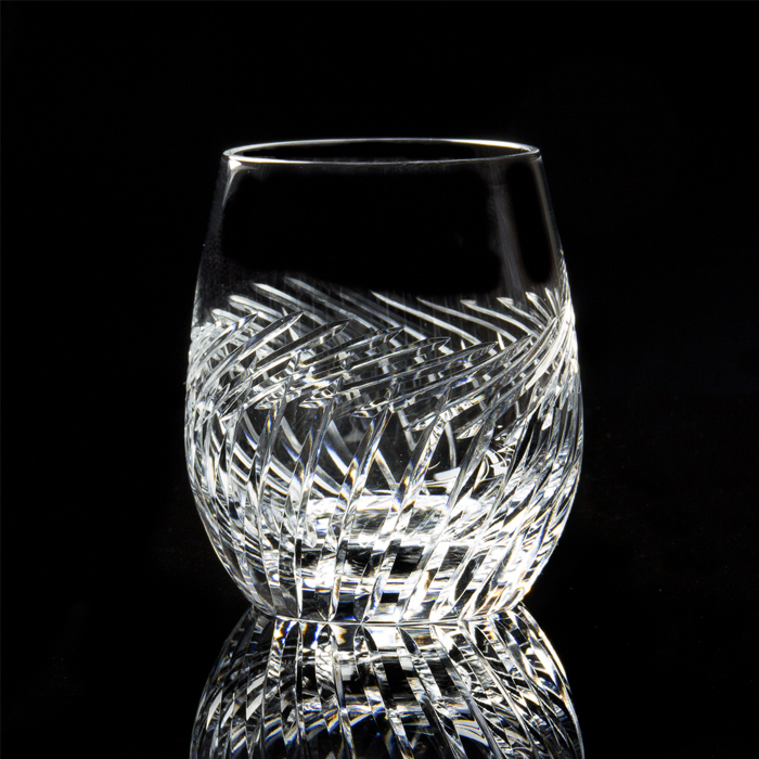 Kagami Crystal 江戶切子KAGAMI Rock Glass 麥田岩石玻璃杯