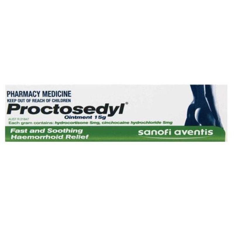Proctosedyl 痔瘡膏 15g（針對內外部痔瘡 孕婦可用）