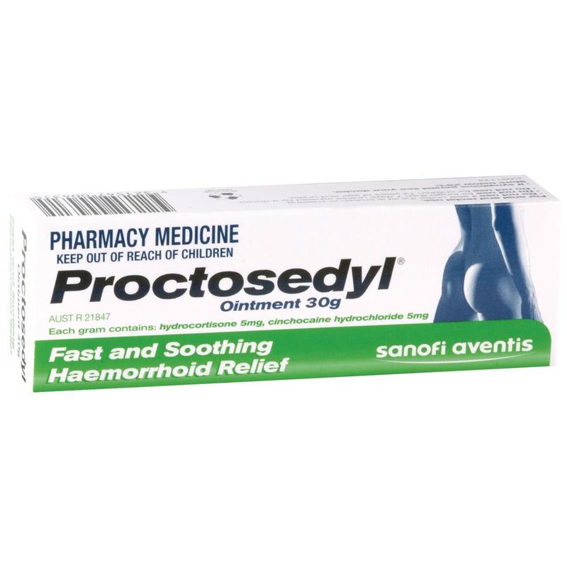 Proctosedyl 痔瘡膏  30g（針對內外部痔瘡 孕婦可用）