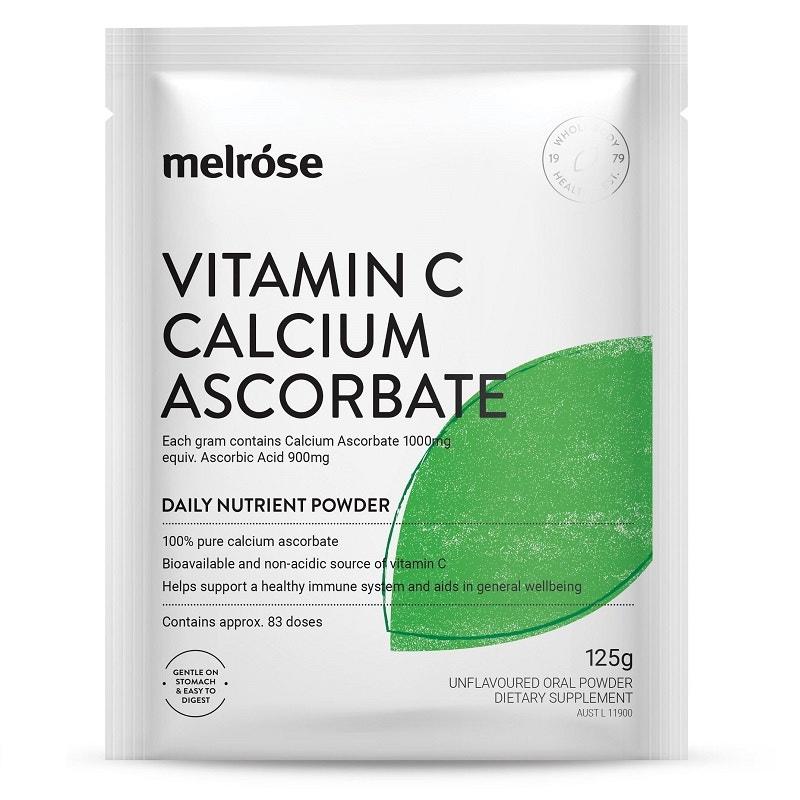 Melrose 維生素C+鈣粉 125g （健骨骼，強免疫）