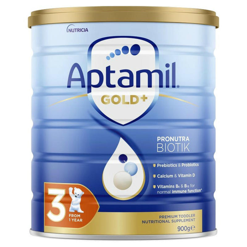 Aptamil 澳洲愛他美 金裝加強型嬰幼兒配方奶粉（3段）1歲+ 900g