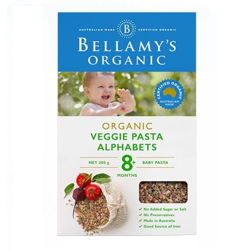 Bellamy's 貝拉米 嬰幼兒輔食有機蔬菜字母意麪 200g