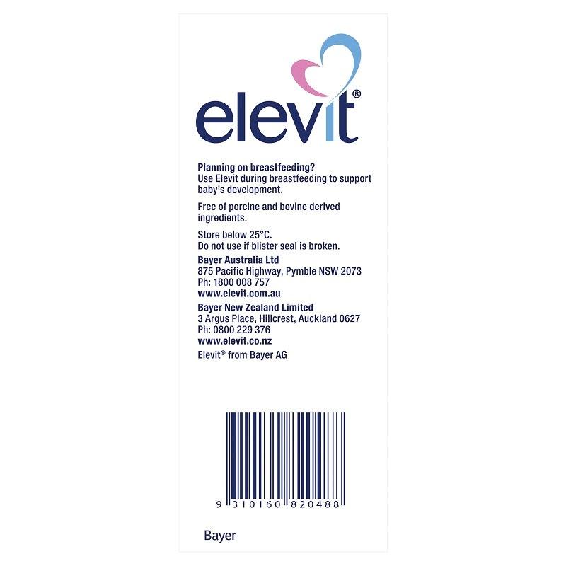 Elevit 愛樂維 備孕/孕婦孕期複合維生素葉酸片 100片